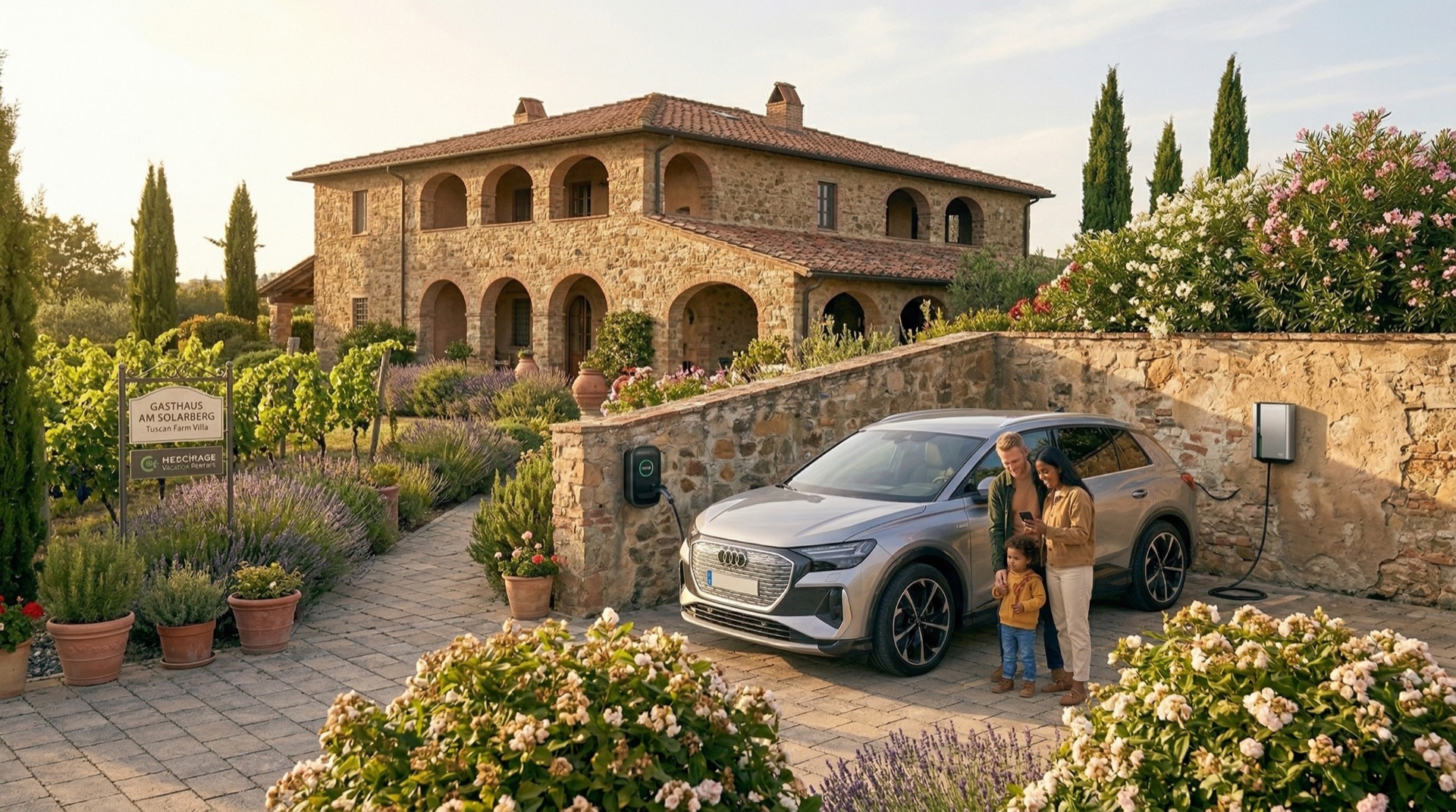 EV charging at vacation rental