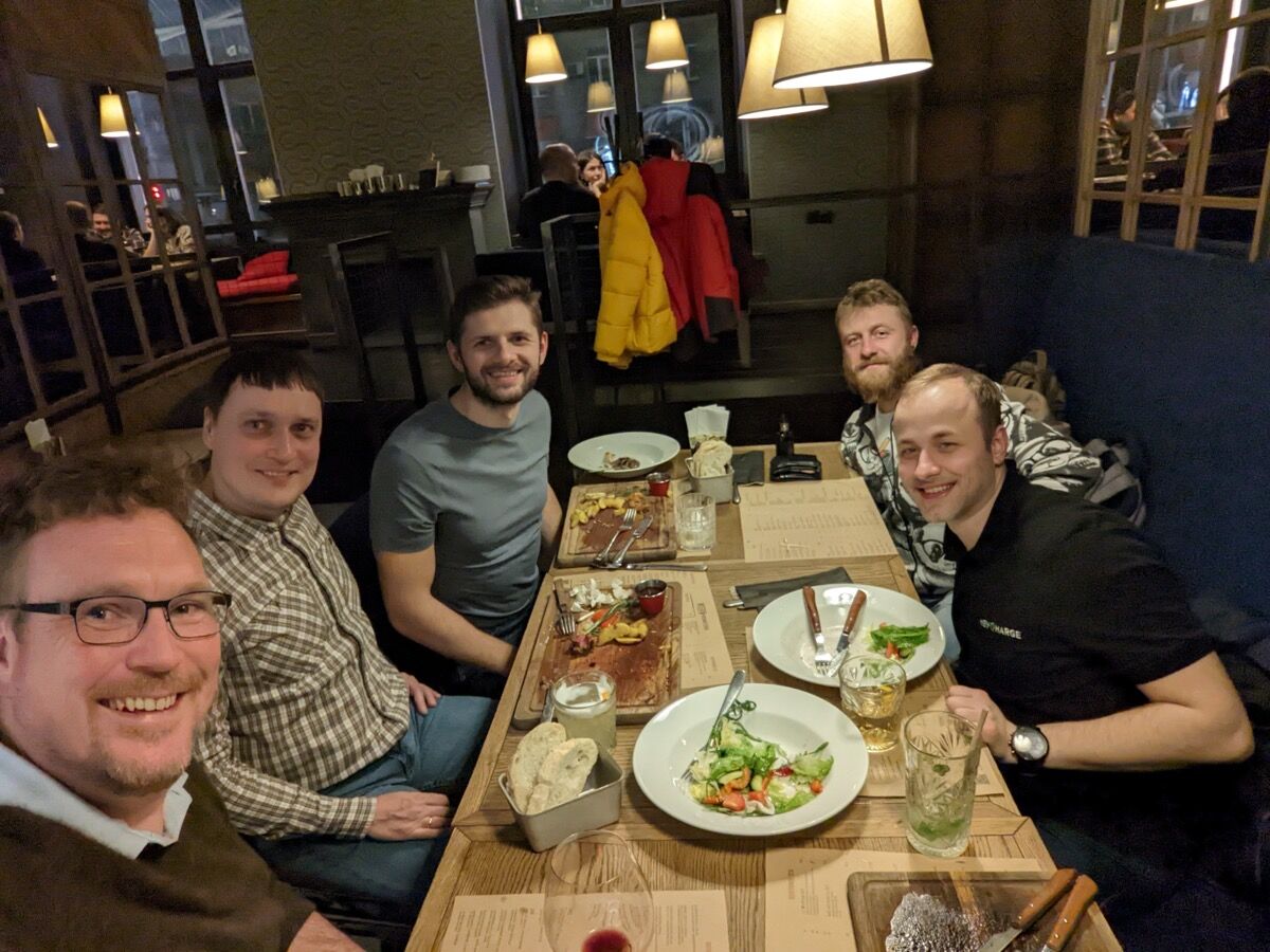 Team dinner in Kyiv